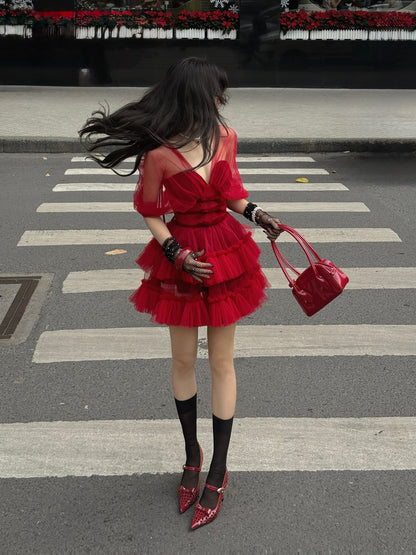 Kathy Atelier Nabi Red Dress