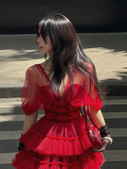 Kathy Atelier Nabi Red Dress