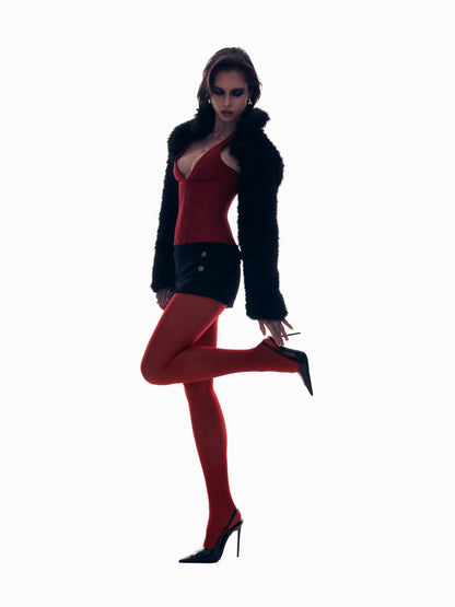 Co Tich Black Rose Jacket