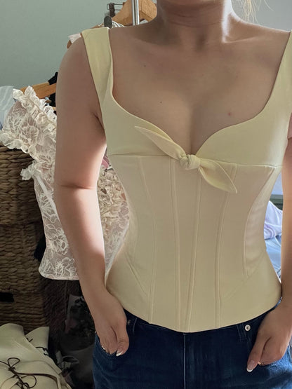 Yellow Petal Fall Corset