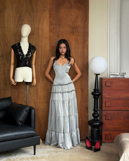 Tinymood Silver Long Dress
