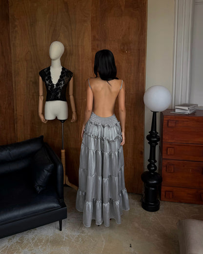 Tinymood Silver Long Dress