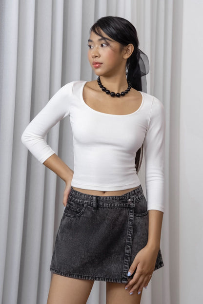 Libe Fitted Long Sleeves Top (Pre-order)