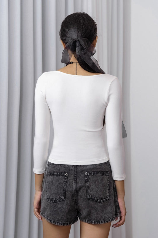 Libe Fitted Long Sleeves Top (Pre-order)