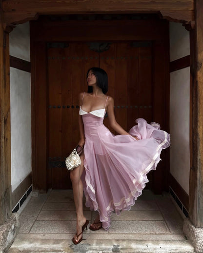 Huelleyrose Liane Dress Pink