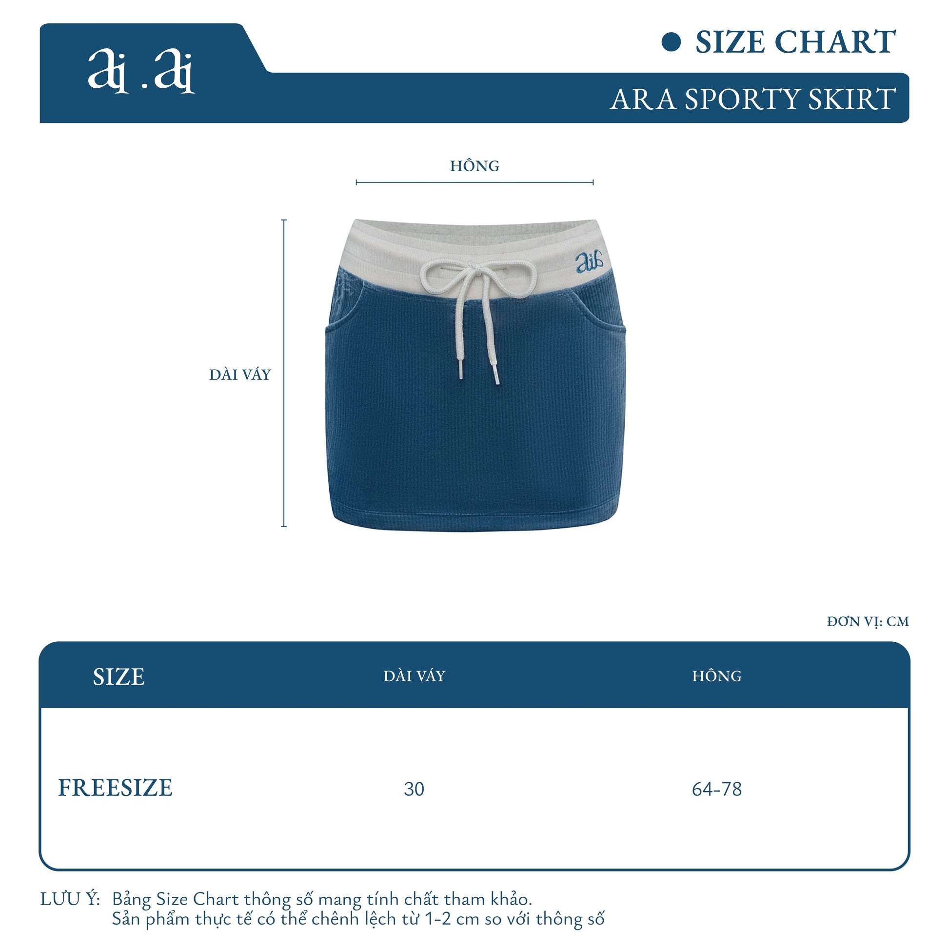 Aiai Studio Ara Sporty Skirt (Pre-order) - Em Clothing