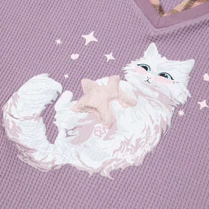 Aiai Studio Furry Angel Collar Sweater