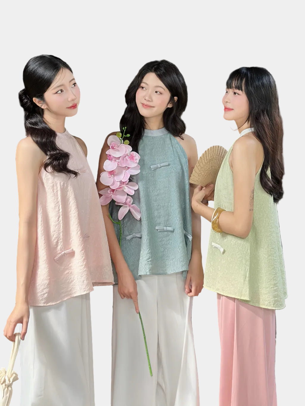 Mieufashionista Bow Halter Top An Nhien