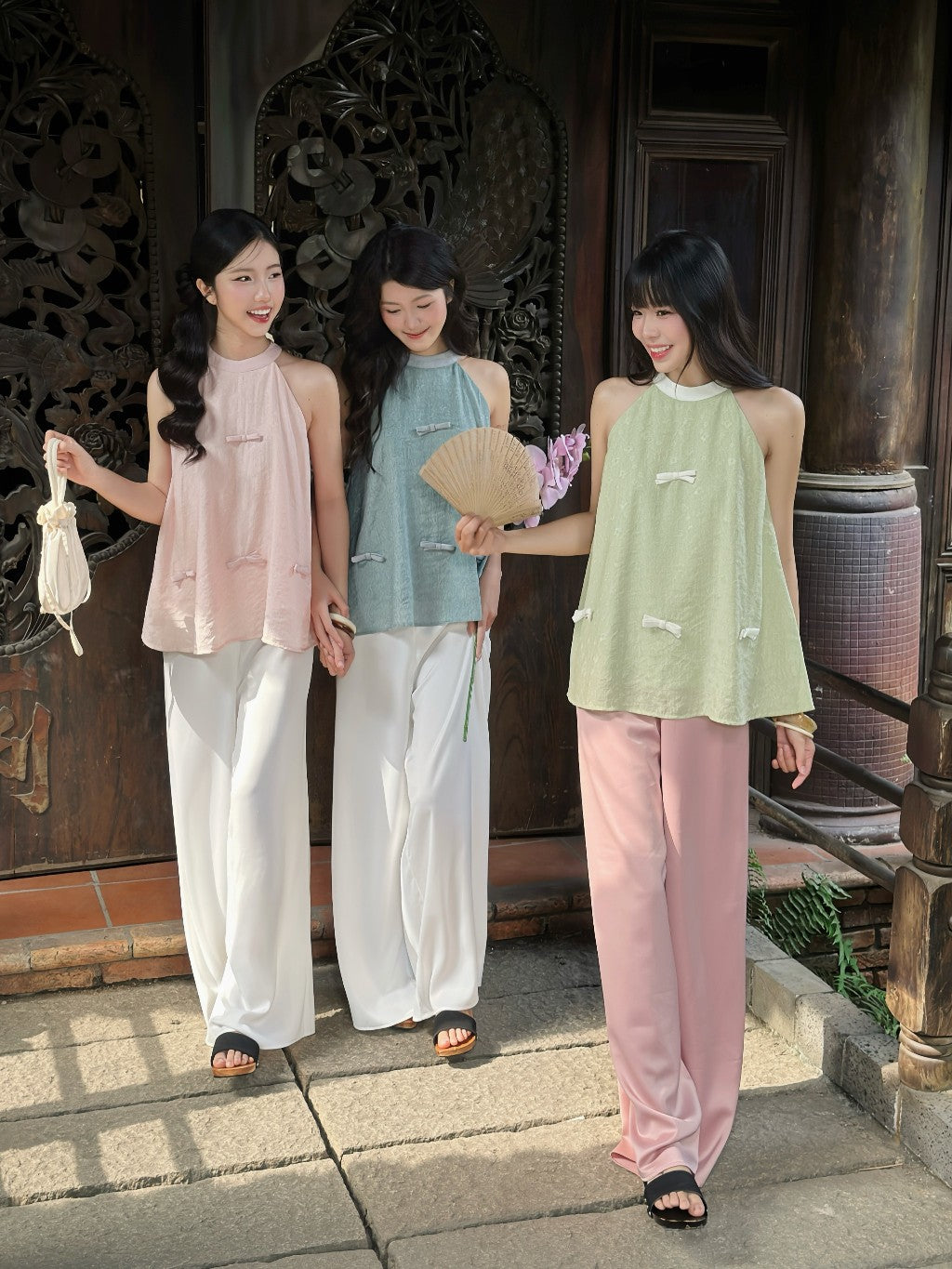 Mieufashionista Bow Halter Top An Nhien
