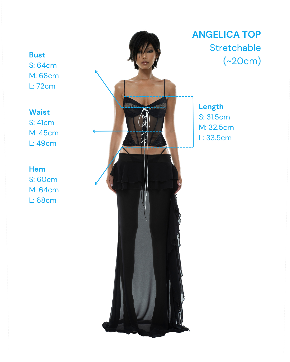 Huelleyrose Angelica Top (Pre-order)