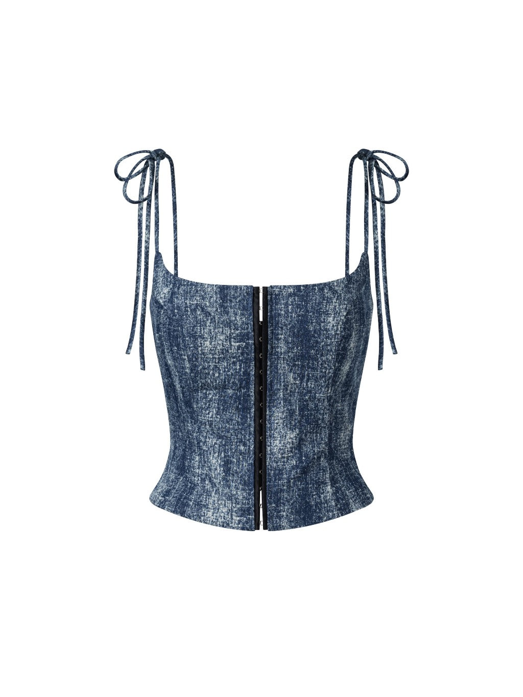 Hoo Design Blue Denim Wash Top