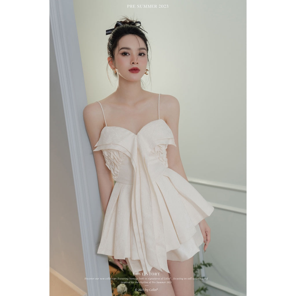 Colin Pleated Bust Cami Top With Flowy Hem