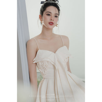 Colin Pleated Bust Cami Top With Flowy Hem