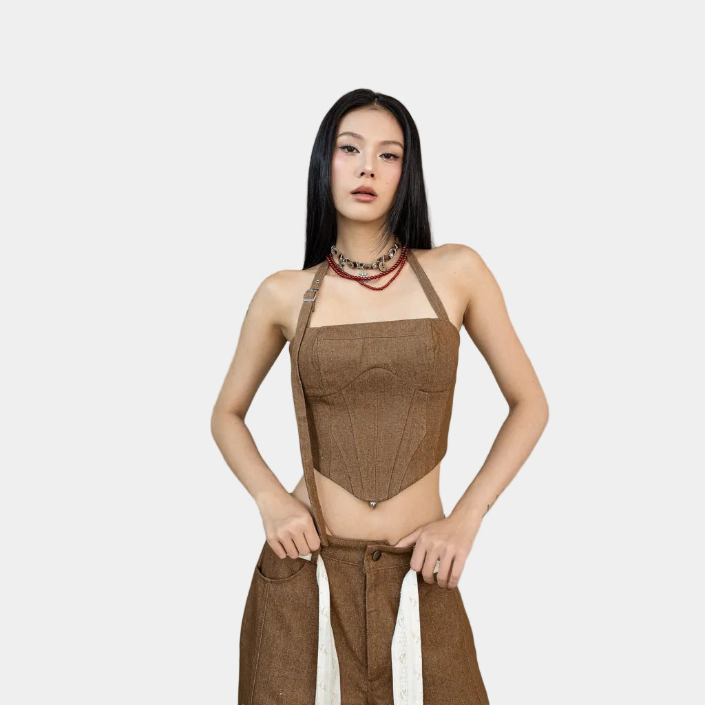 Cera Halter Corset Top