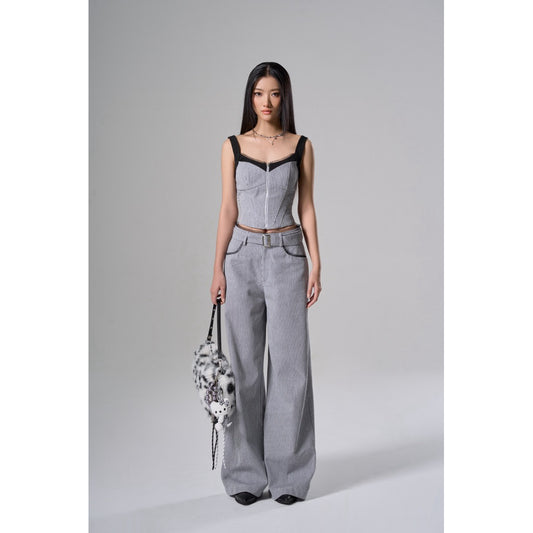 Cera Wide Strap Corset Top
