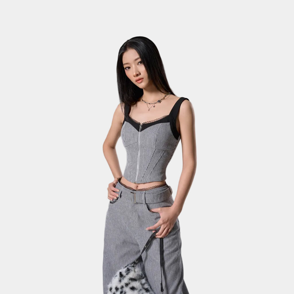 Cera Wide Strap Corset Top