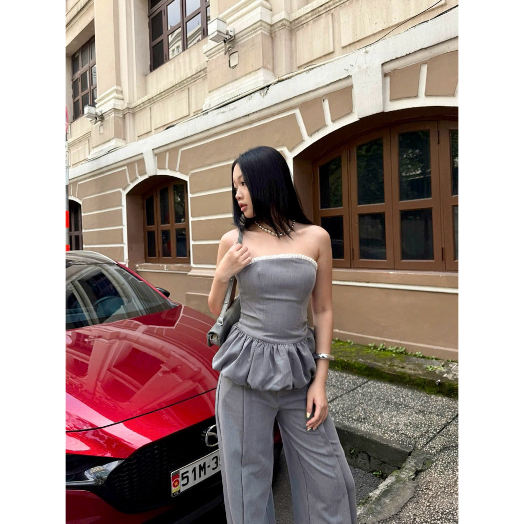 Cera Bubble Bustier Top
