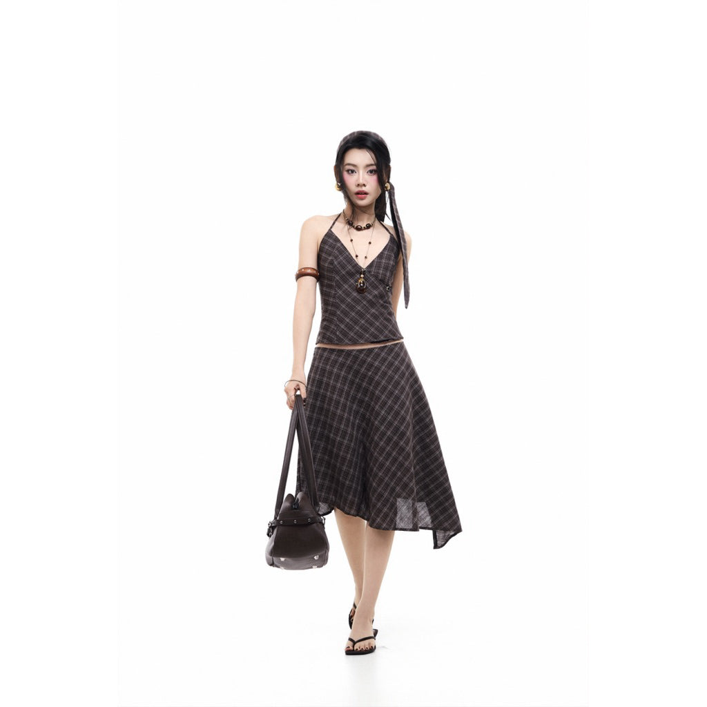 Tus.Atelier Hope Plaid Camisole
