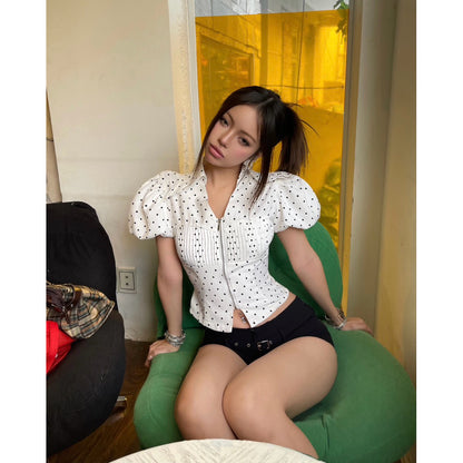 Cera Zip Pleated Shirt