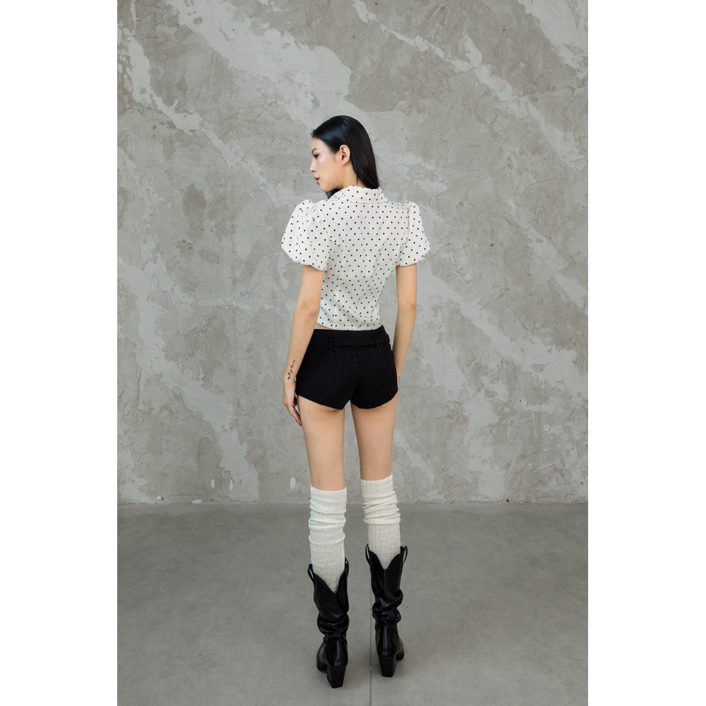 Cera Zip Pleated Shirt