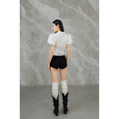 Cera Zip Pleated Shirt