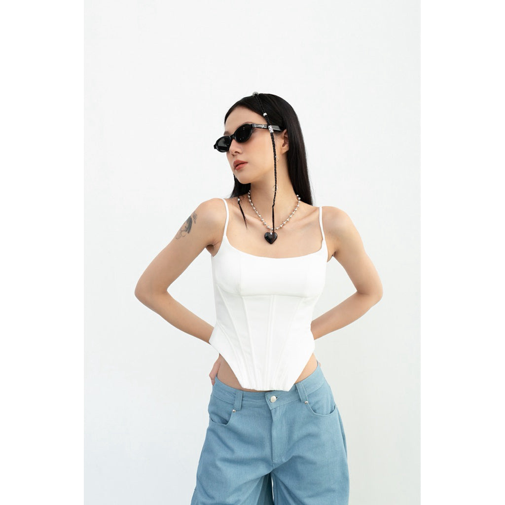 Cera Square Hem Corset Top