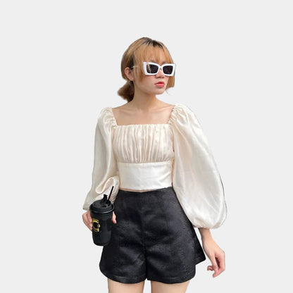 Cera Puff Sleeve Croptop