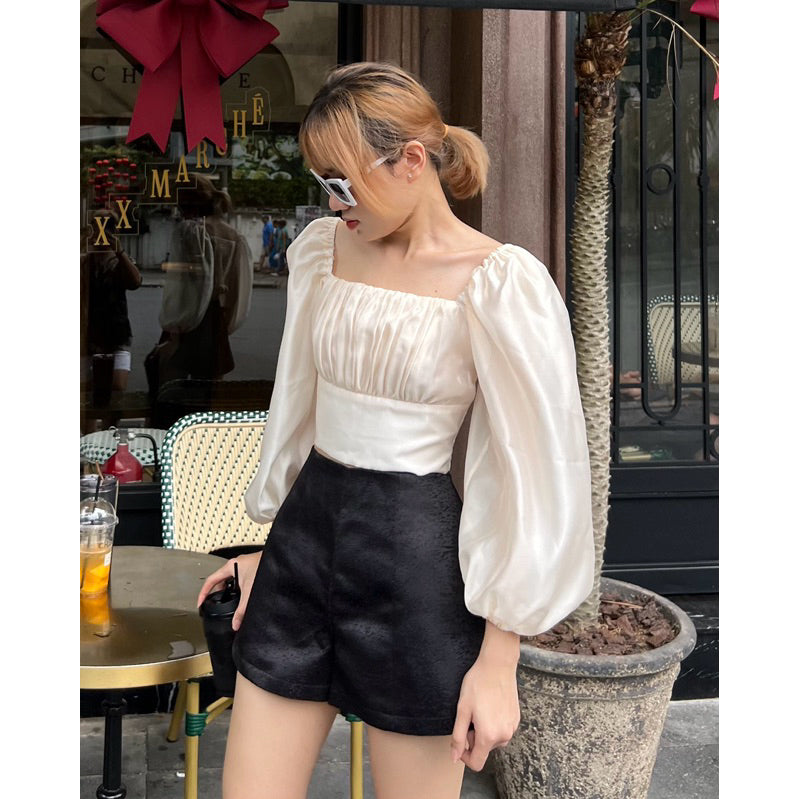 Cera Puff Sleeve Croptop