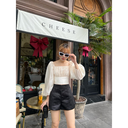 Cera Puff Sleeve Croptop