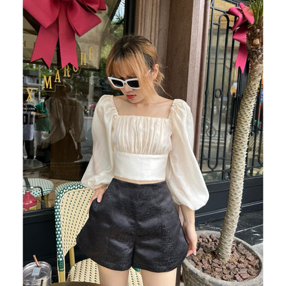 Cera Puff Sleeve Croptop