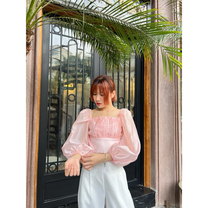 Cera Puff Sleeve Croptop