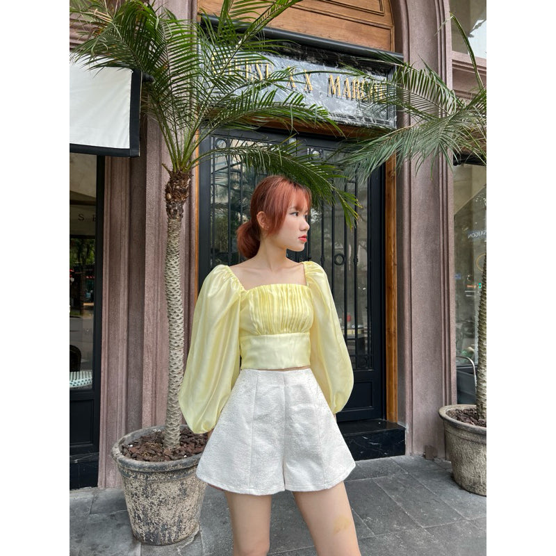 Cera Puff Sleeve Croptop