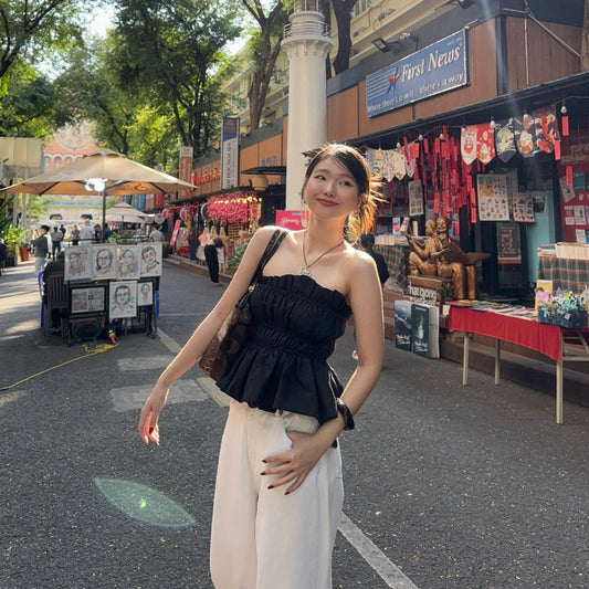 Aufra Studio Ruched Bong Gon Top