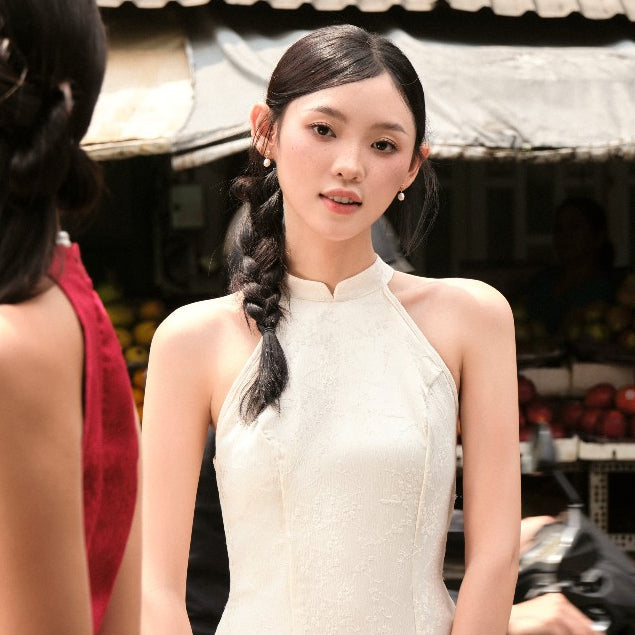 Mieufashionista Modern Halter Ao Dai Ngoc Diep