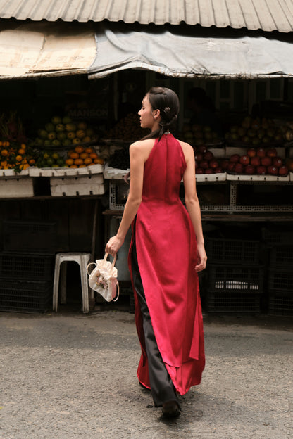 Mieufashionista Modern Halter Ao Dai Ngoc Diep