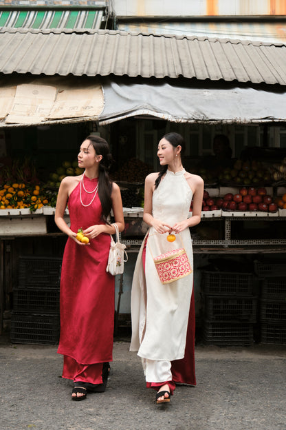 Mieufashionista Modern Halter Ao Dai Ngoc Diep