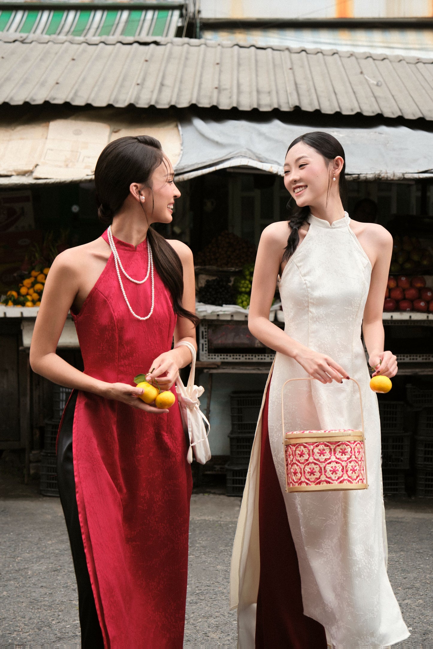 Mieufashionista Modern Halter Ao Dai Ngoc Diep