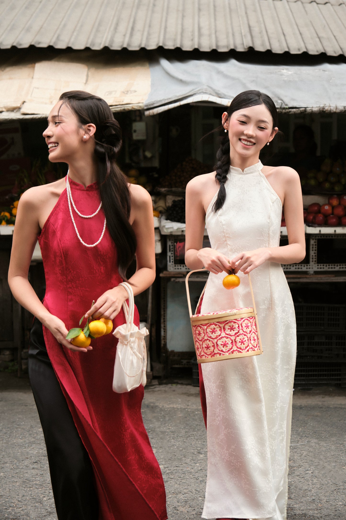 Mieufashionista Modern Halter Ao Dai Ngoc Diep