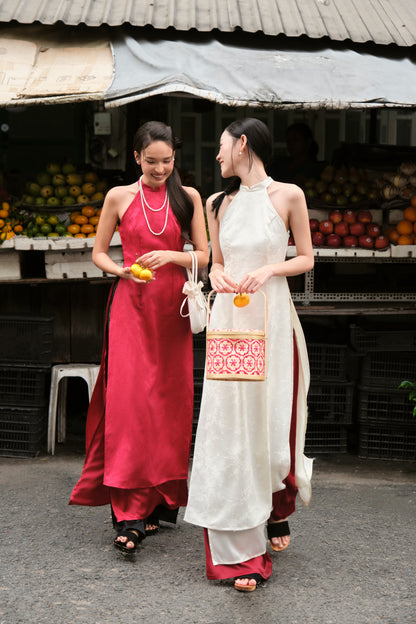 Mieufashionista Modern Halter Ao Dai Ngoc Diep