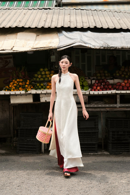 Mieufashionista Modern Halter Ao Dai Ngoc Diep