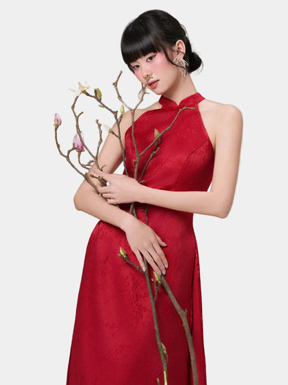 Mieufashionista Modern Halter Ao Dai Ngoc Diep