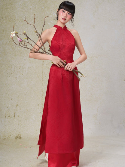 Mieufashionista Modern Halter Ao Dai Ngoc Diep