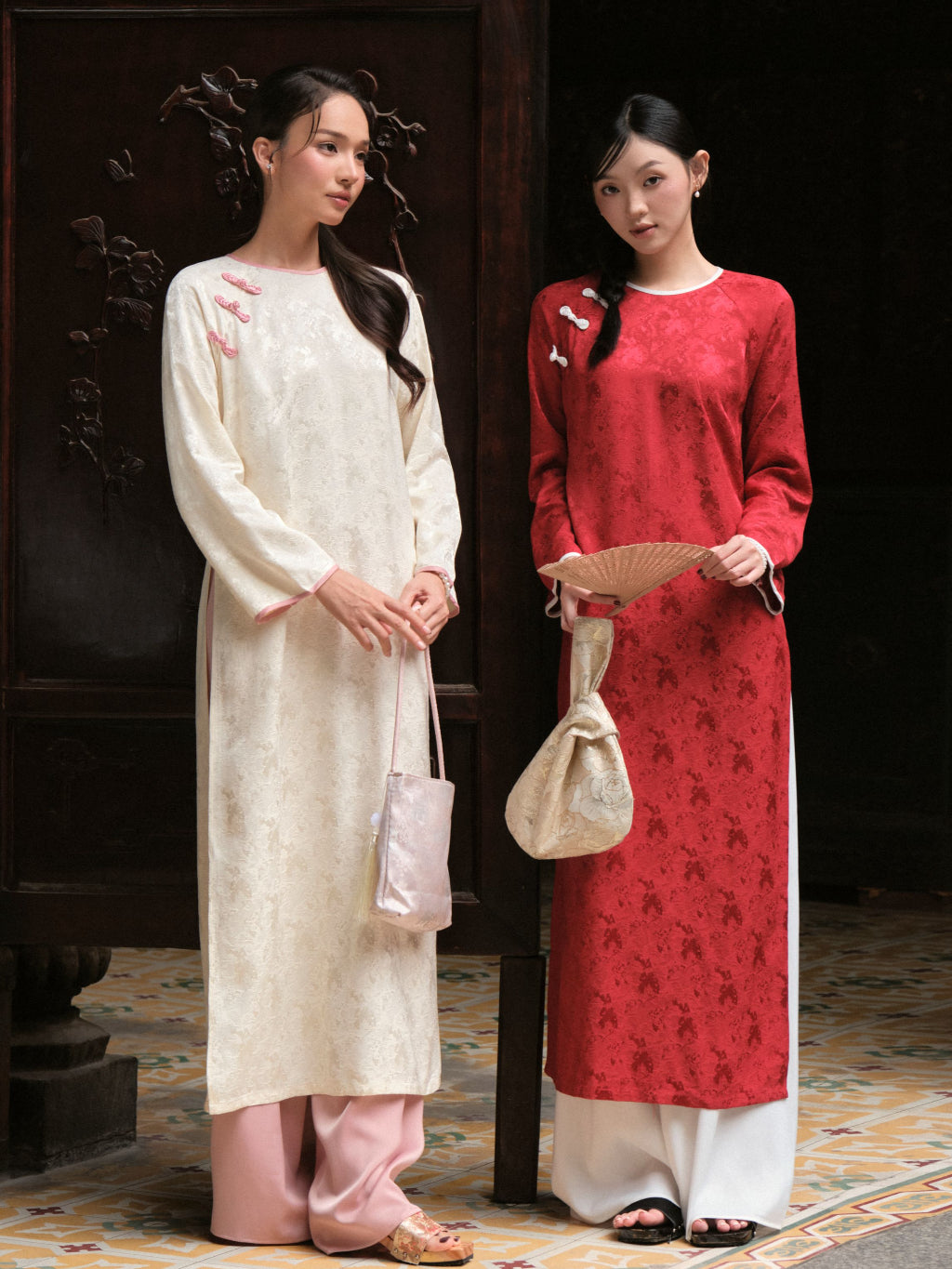 Mieufashionista Modern Straight Ao Dai Thuy Tien