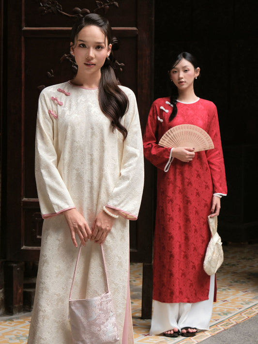 Mieufashionista Modern Straight Ao Dai Thuy Tien