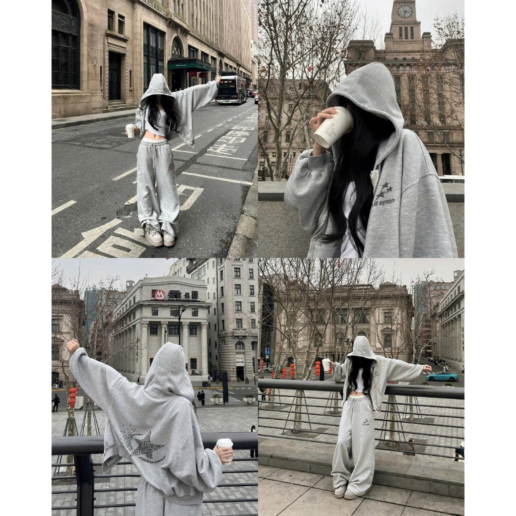 Kill System Glitter Zip Hoodie Super Star