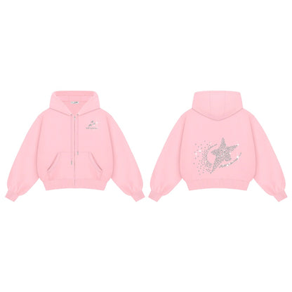 Kill System Glitter Zip Hoodie Super Star