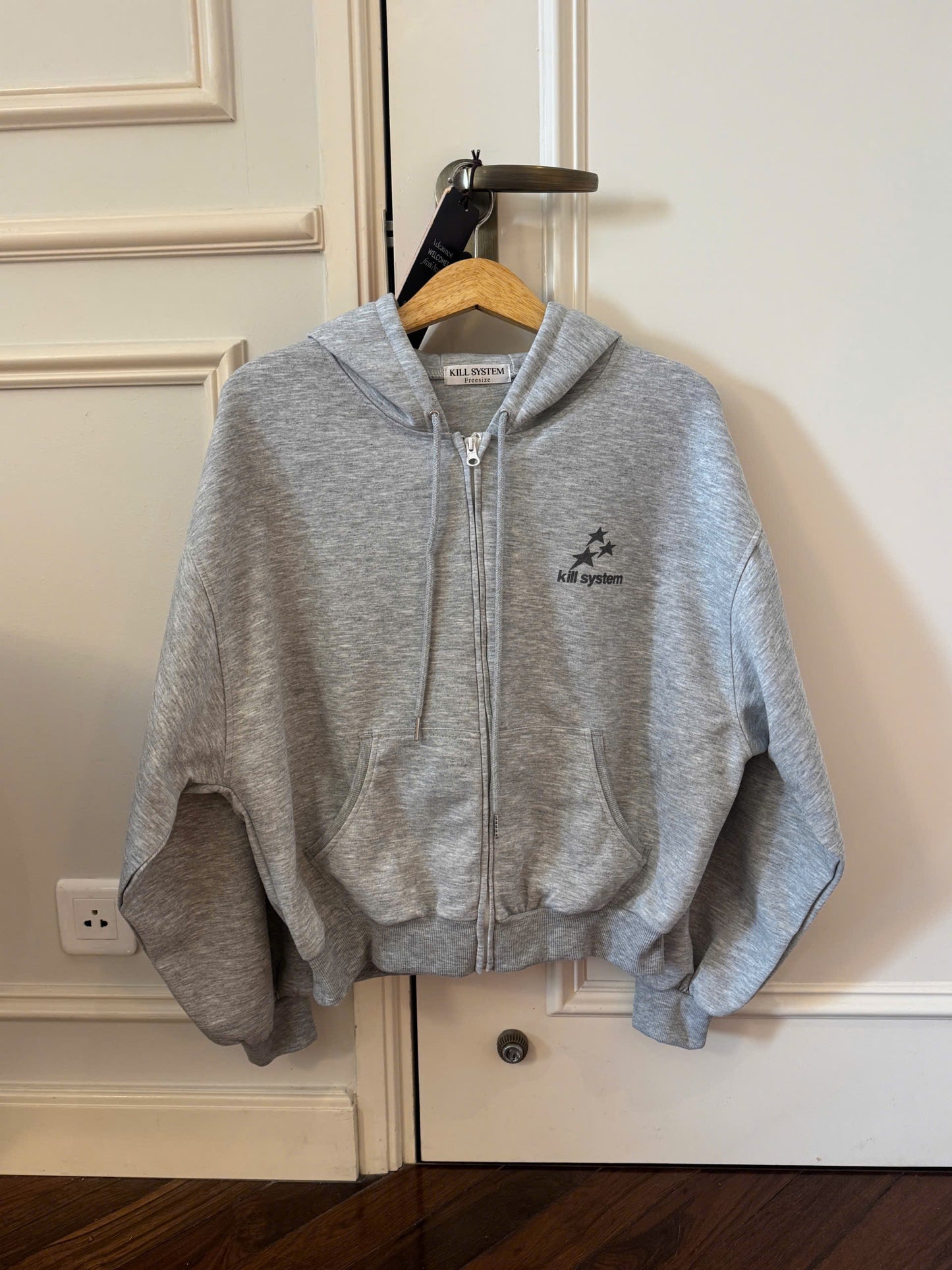 Kill System Glitter Zip Hoodie Super Star