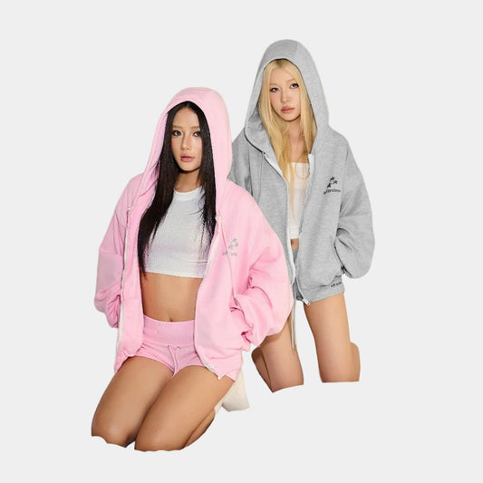 Kill System Glitter Zip Hoodie Super Star