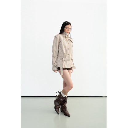 Cera Straight Trench Coat