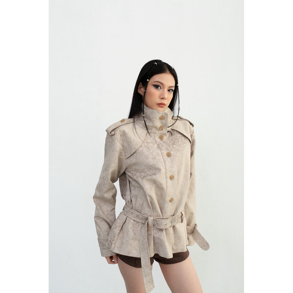 Cera Straight Trench Coat